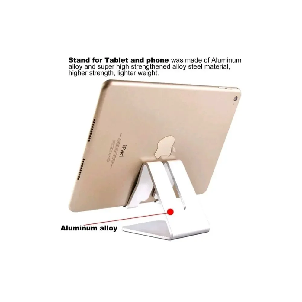 2 Pc Universal Mobile Mate Cell Phone Tablet Stand Desk Holder Cradle Dock Metal
